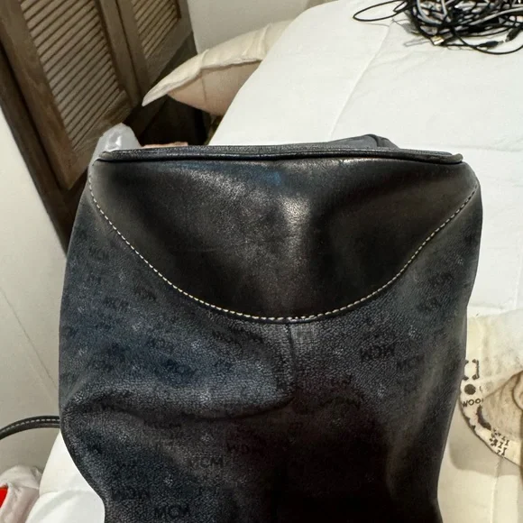MCM Black Shopper Bag with Sturdy Leather Handles - Picture 7 of 14